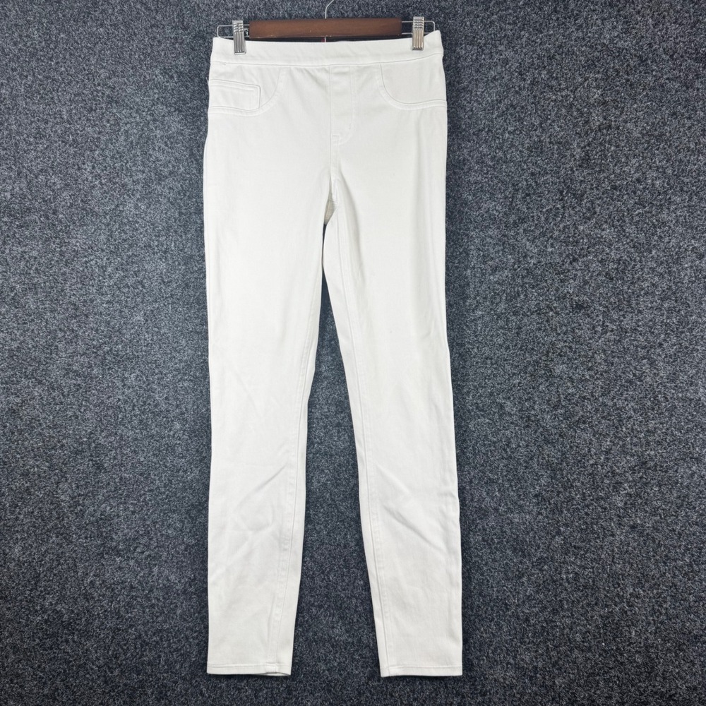 SPANX Pull On White Faux Pocket Leggings